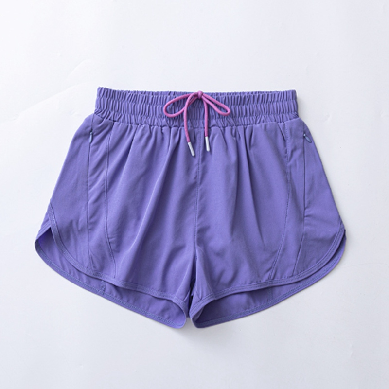 Short da ginnastica da donna Shorts a doppio lato che corre in pantaloncini traspiranti shoga secco rapido a secco di allenamento sportivo fitness femmina