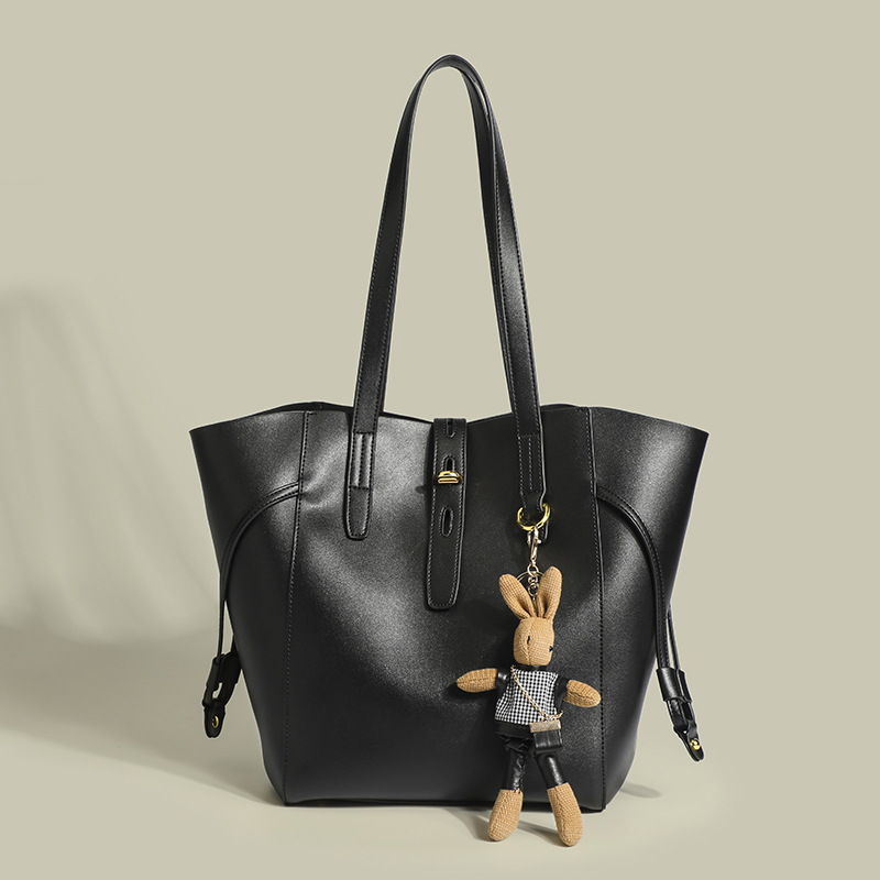 حقيبة الخريف/الشتاء للسيدات - تصميم متطور ، حمل كتف واحد كتف ، جلد حقيقي فاخر ، حقيبة حمل للركاب ، سعة كبيرة ، الحد الأدنى