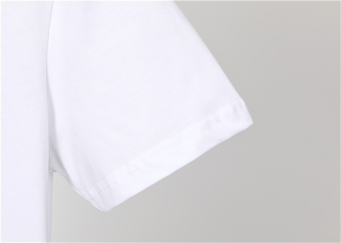 100% coton T-shirt à manches courtes col rond pour hommes vêtements de mode d'été imprimé T-shirt03