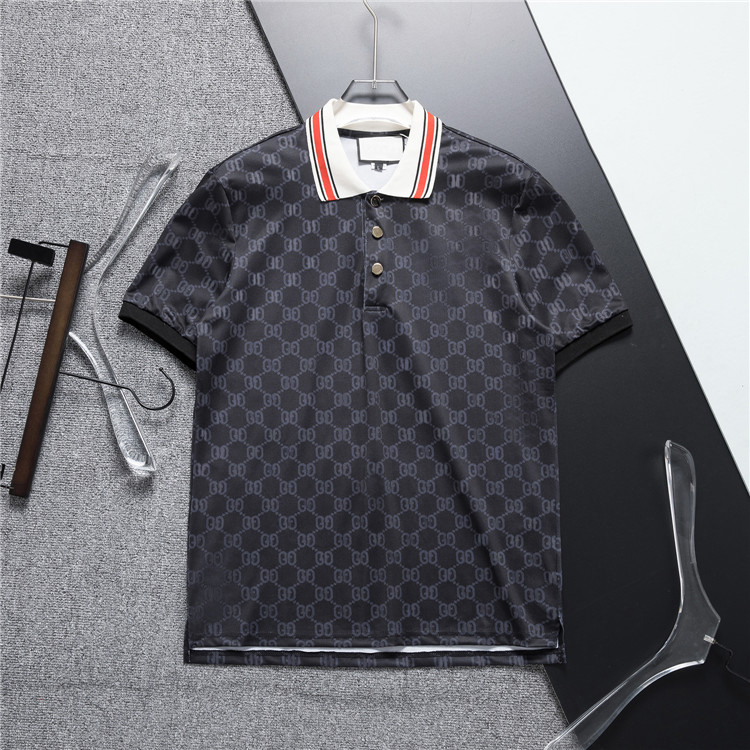 Camisa Polo Masculina de Verão Polo Masculina Algodão Manga Curta Tops Polo Respirável Masculino streetwear Man Tees