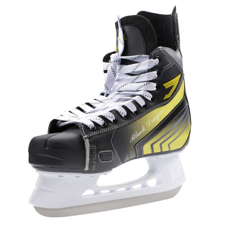 Rzędowe rolki luz zimowy dorosły nastolatek profesjonalny oddychający gęste ciepłe ciepłe buty do hokeja na lodzie z lodowym butem treningowym HKD230720