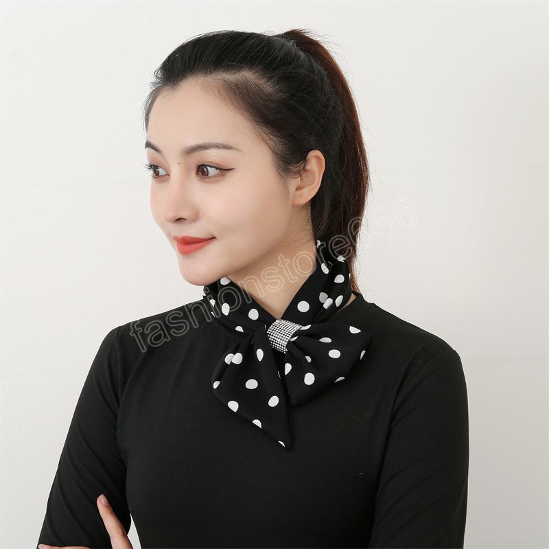 Luxury Silk Neckerchief Scarf for Women Ribbon Hand Wrist Wrap Headband Foulard Hair Band Accessory Sunscreen Neck Guard