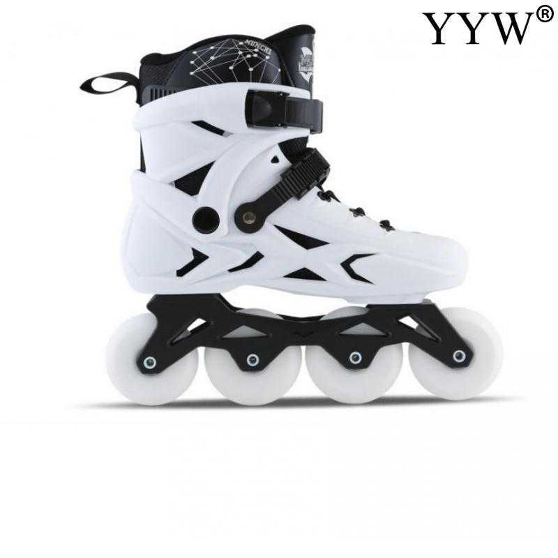 Sline Roller Paten 4 Tekerlekli Pating Profesyonel Yetişkin Silindir Skate ayakkabı Silindir Sinek Slalom Hız Bedava Patlama Yarışı Kadın Erkekler Patines HKD230720