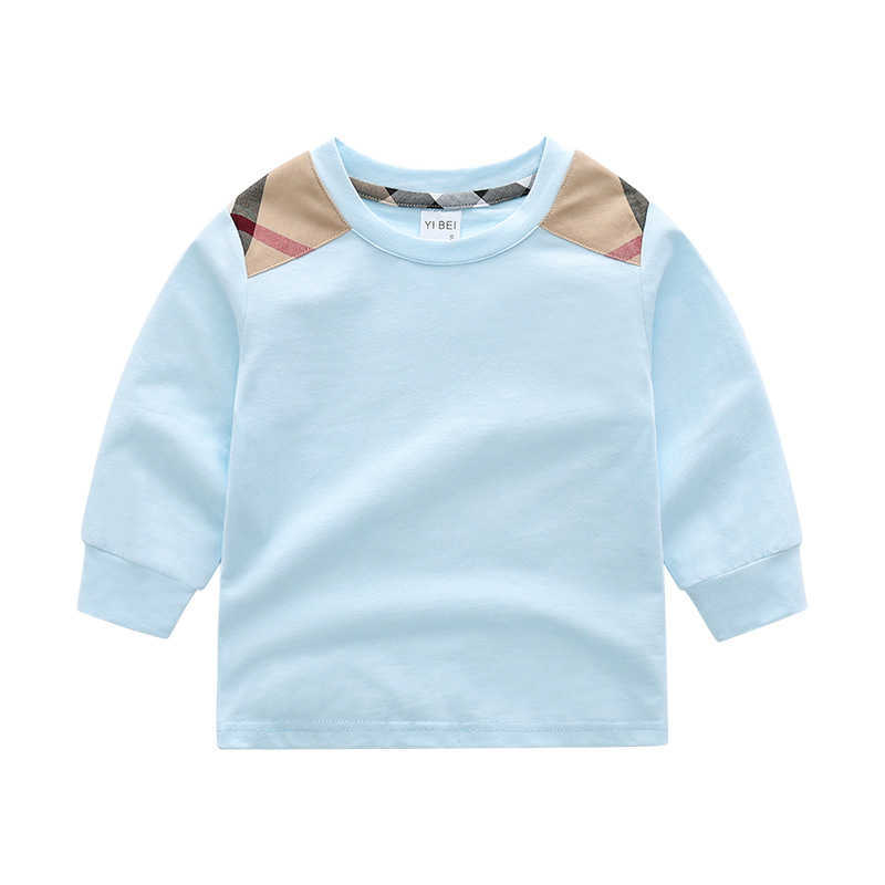 2-7Y Kids Cotton T-Shirts Fashion Kids Clothing Children Tops Clothes Tee Boys Girls Long Sleeve Stripe T shirt Sweatshirt L230625