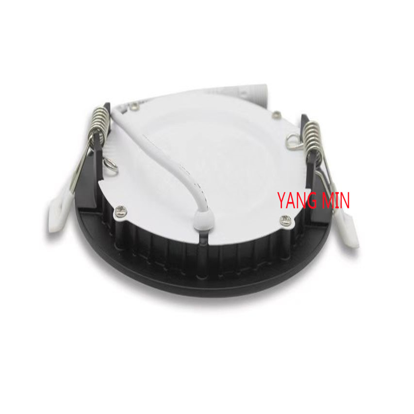 flat led pot panel light etl approved smd round slim adjustable dimmable 4 inch 6inch 9w 12w 5cct switch recess