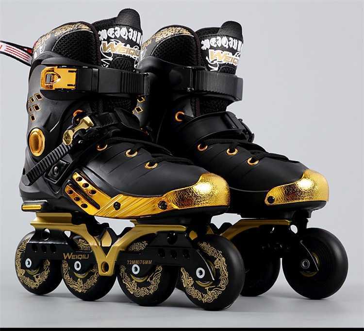 Inline rullskridskor professionell svart inline hastighet rullar skridskor skor hockey rullskridskor sneakers rullar kvinnor män för vuxna barn 4-hjul hkd230720