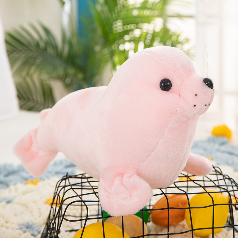 Boneca foca leão marinho Brinquedo de pelúcia animal de aquário travesseiro boneca infantil