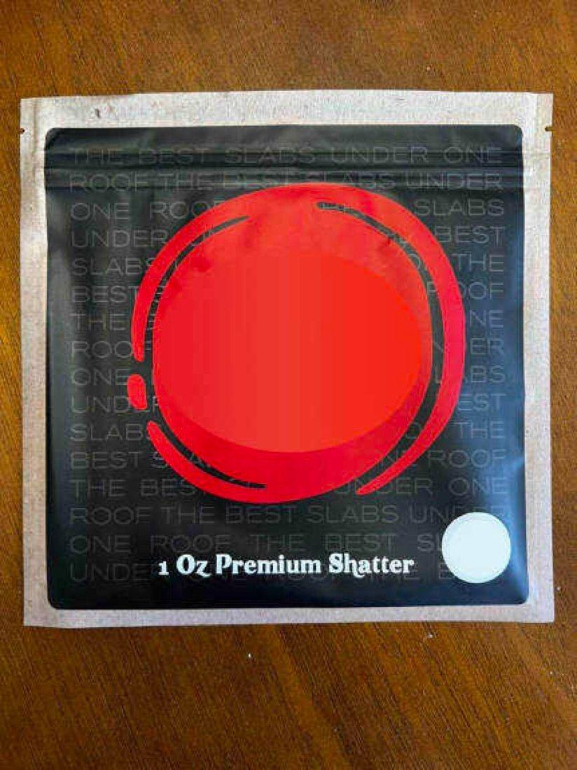 Pusta jedna funtowa płyta baletkowa koncentrata żywica na żywo Shatter torby mylarowe opakowanie 16 smaków z master pudełkiem