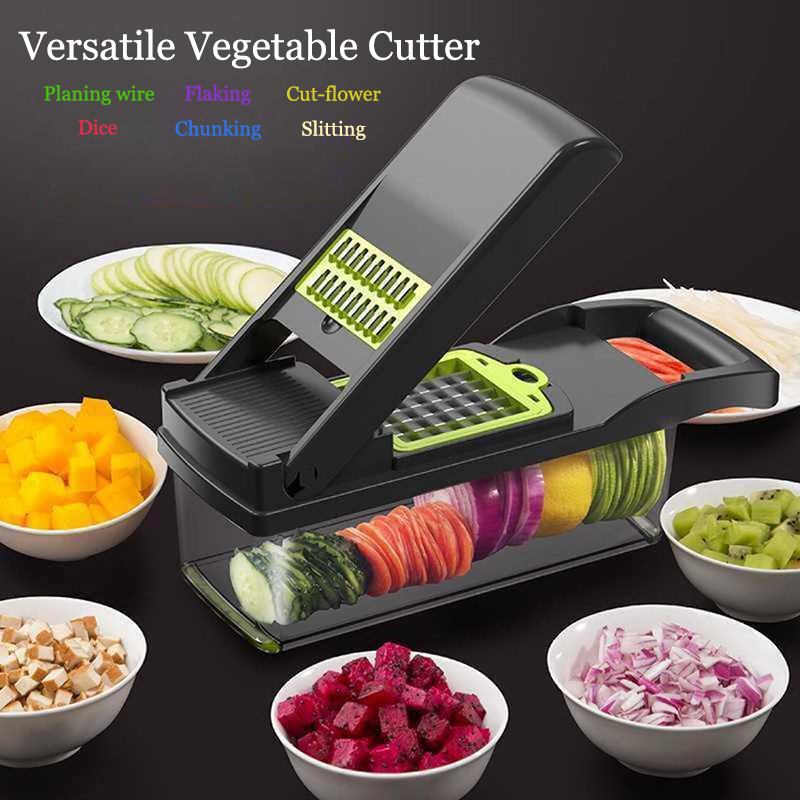 Coupe-légumes multifonctionnel Râpe Dicer Slicer Outils de cuisine utilitaires Séparateur de blanc d'oeuf