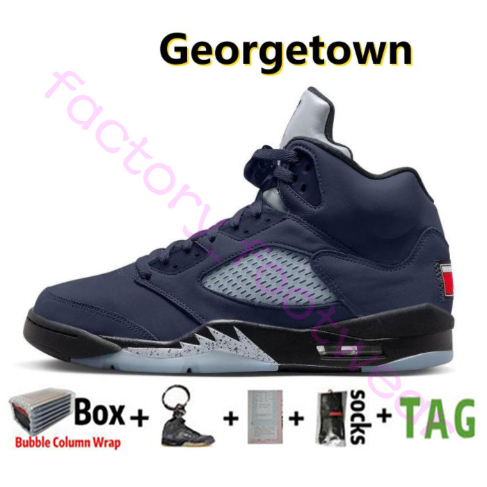 2023 Box Jumpman 5 Mens Basketbol Ayakkabıları 5s Üniversite Mavi Şans Yeşil A Ma Siyah Hafif Kemik Georgetown Craft Yelken Oreo Erkekler Spor Kadın Spor Tablaları Boyut