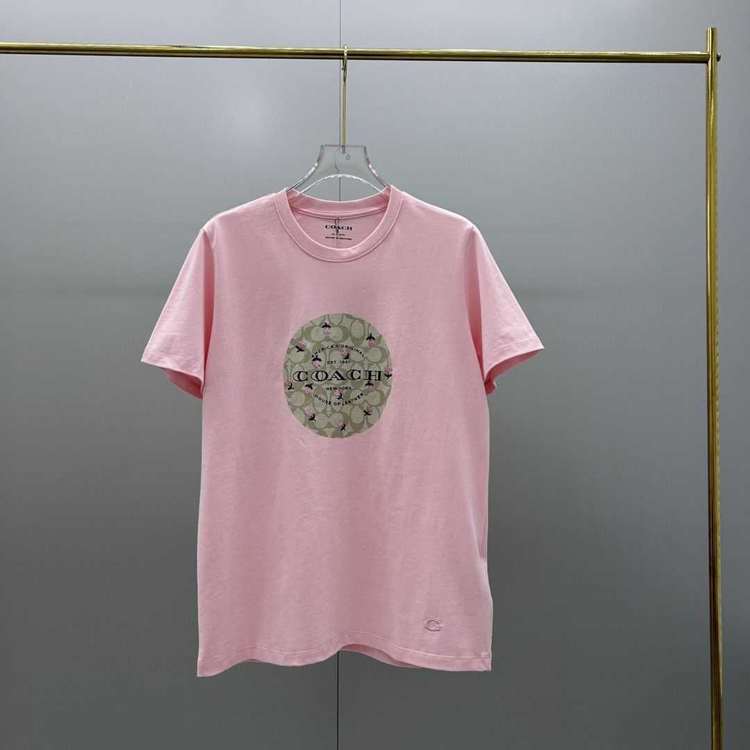 男子シャツ愛好家の基本的な丸いパターンAOP小さな花の半袖Tシャツコーチバッグクロスボディ