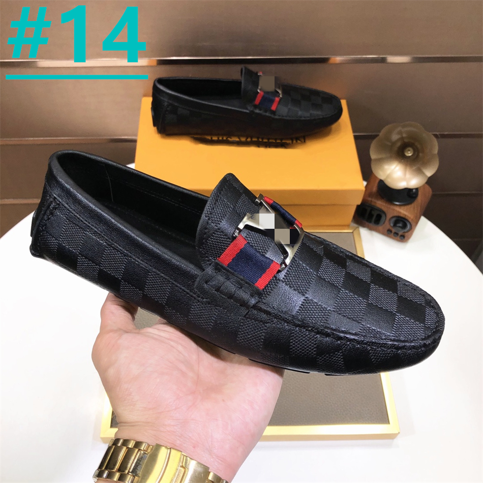 Italian Desgin Luxury Leather Shoes Men Loafers Casual Dress Shoes Luxury Brand Soft Man Moccasins Comfort Slip On Flats Boat Shoe size 38-46