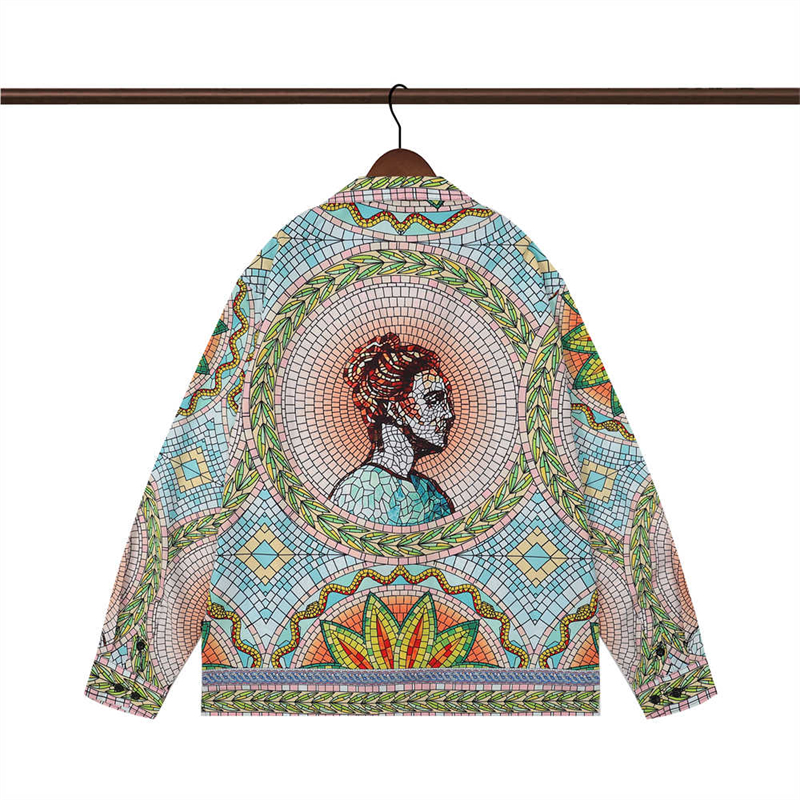 Casablanc-Sデザイナーカジュアルシャツ男性と女性Casablanc-Sシャツ長袖サイズM-3xl 9色