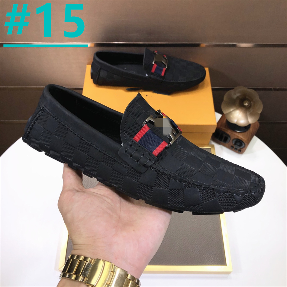 Italian Desgin Luxury Leather Shoes Men Loafers Casual Dress Shoes Luxury Brand Soft Man Moccasins Comfort Slip On Flats Boat Shoe size 38-46