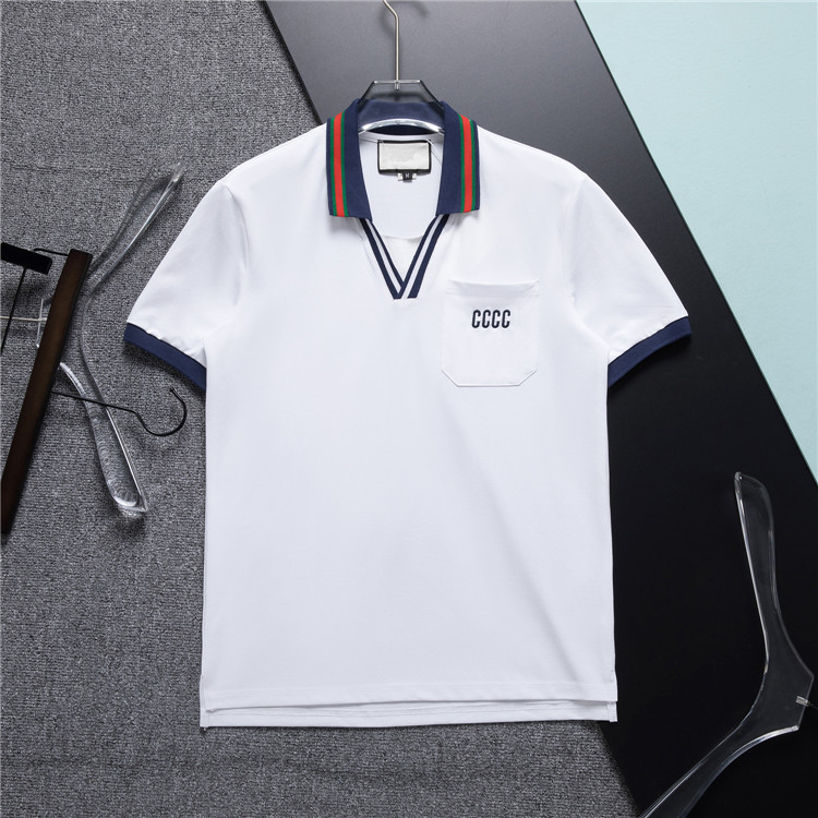 Camisa Polo Masculina de Verão Polo Masculina Algodão Manga Curta Tops Polo Respirável Masculino streetwear Man Tees