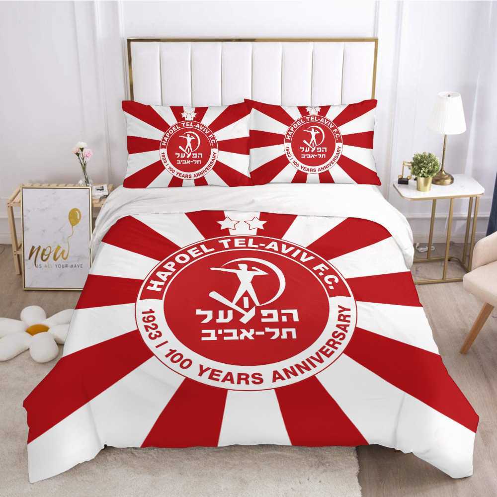 3D imprimé Hapoel Tel Aviv ensemble de literie housse de couette chambre couette simple double King Size housse de couette Textile de maison 2/3 pièces L230704