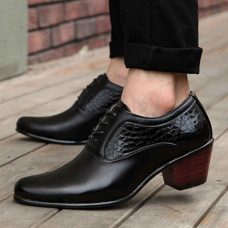 Dress Shoes High Quality Mens Luxury Brand Heels Men Wedding Nonslip Classic Designer Sneakers G16 230725