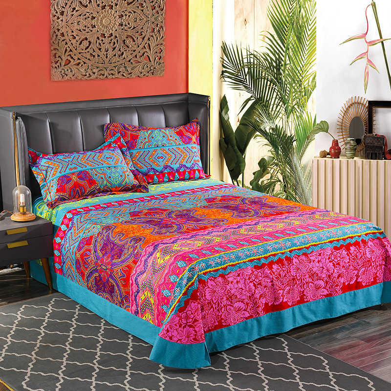 Ensemble de literie bohème housse de couette et étuis 3 pièces ensemble Twin Full Queen King Size chambre housse de couette ensemble juego de cama L230704