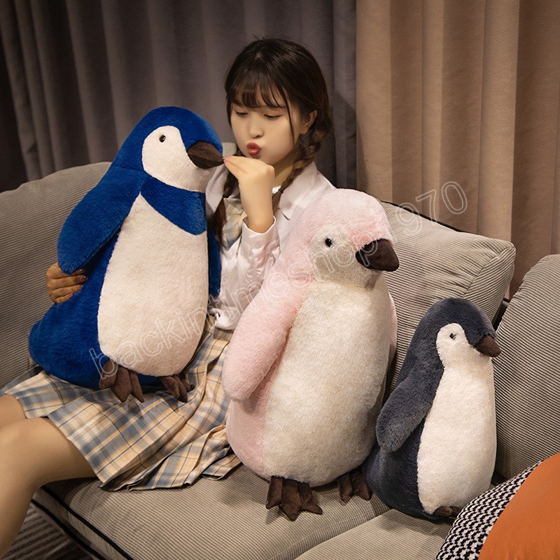 25/35CM Kawaii Antarctic Penguin Plush Toys Stuffed Soft Animal Pillow Cute Penguin Dolls Sofa Chair Back Cushion for Girls