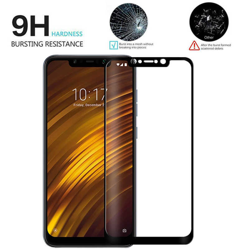 1-Vetro temperato Xiaomi Pocophone F1 Protezione schermo Xiomi Poco Pocofone F1 Mi Phone F 1 Pocof1 Pellicola protettiva in vetro L230619