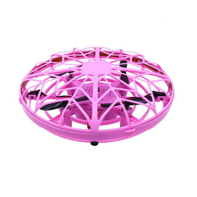 Factory grossist 6-färg UFO Gest Induktion Suspension Aircraft Intelligent Flying Saucer Lights UFO Ball Flying Aircraft RC Toy Drones Children's Gifts