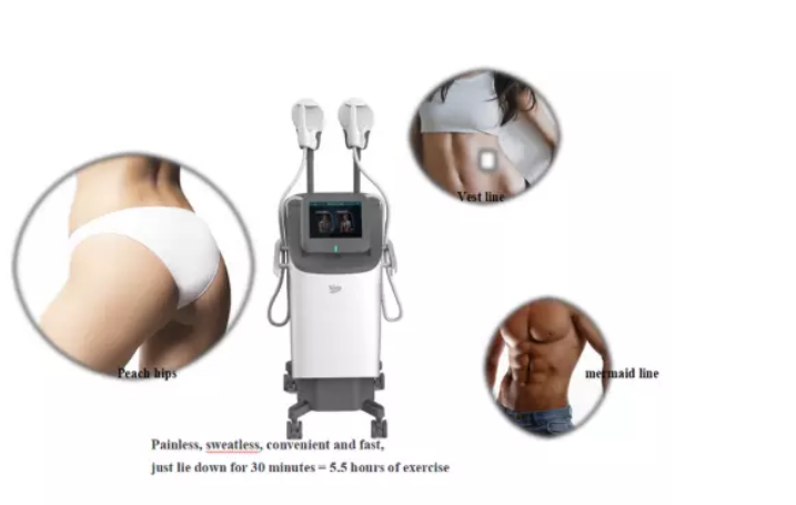 Máquina para adelgazar el cuerpo, la forma del cuerpo estimula el crecimiento muscular, quema grasa, máquina estimuladora muscular EMS