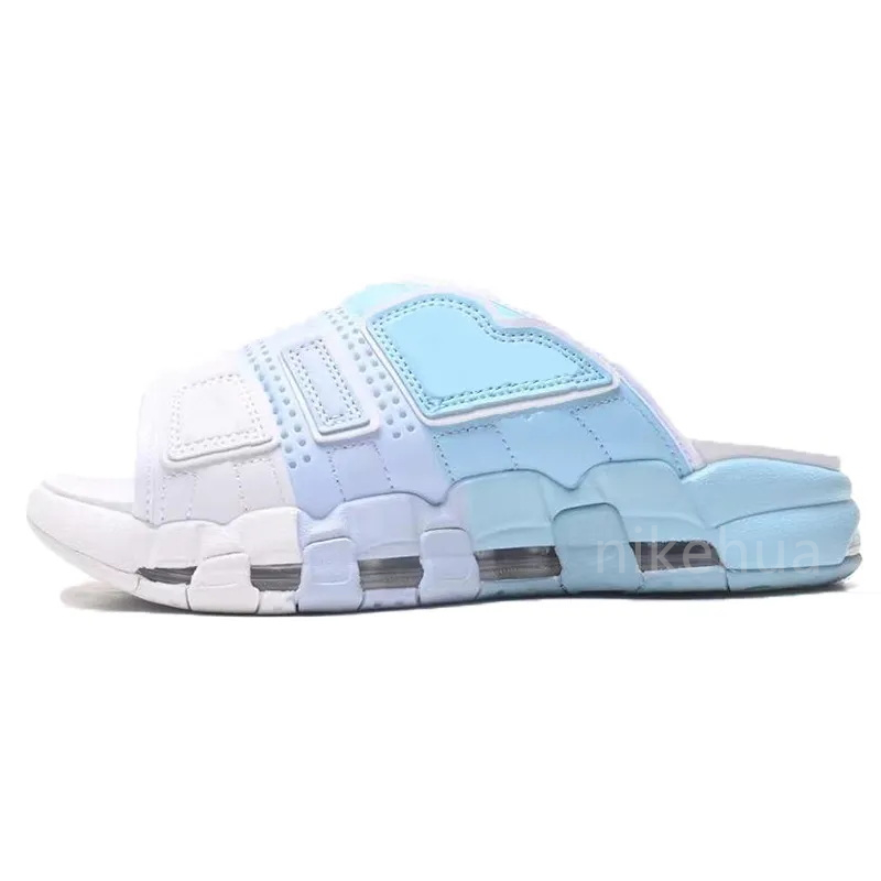 More Uptempos Slippers White Varsity Red Black Sanddrift Iridescent Grey Sole Men Slide Women Casual Sandals Pippen Outdoor Loafers Fashion Cushion Beach Shoes