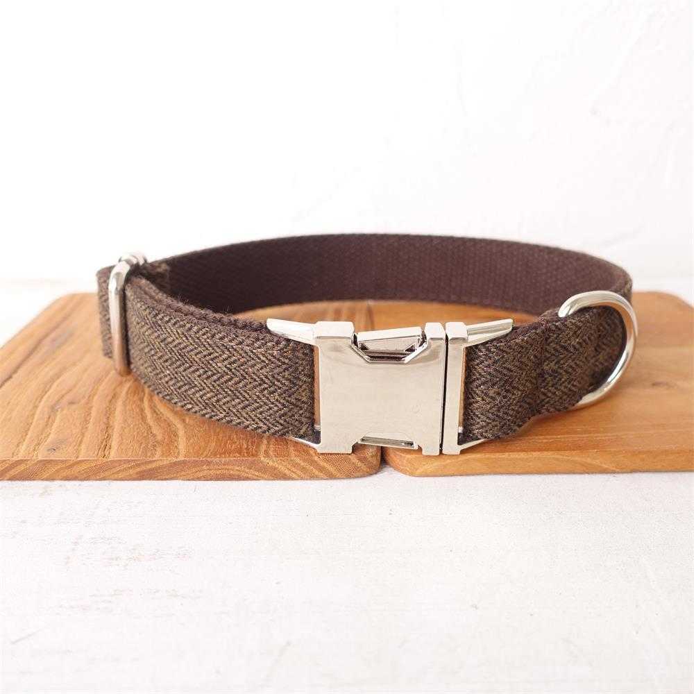 Personalized Dog Collar Customized Pet Collars Free Engraving ID Name Tag Pet Accessory Thick Suit Fiber Puppy Collar Leash L230620