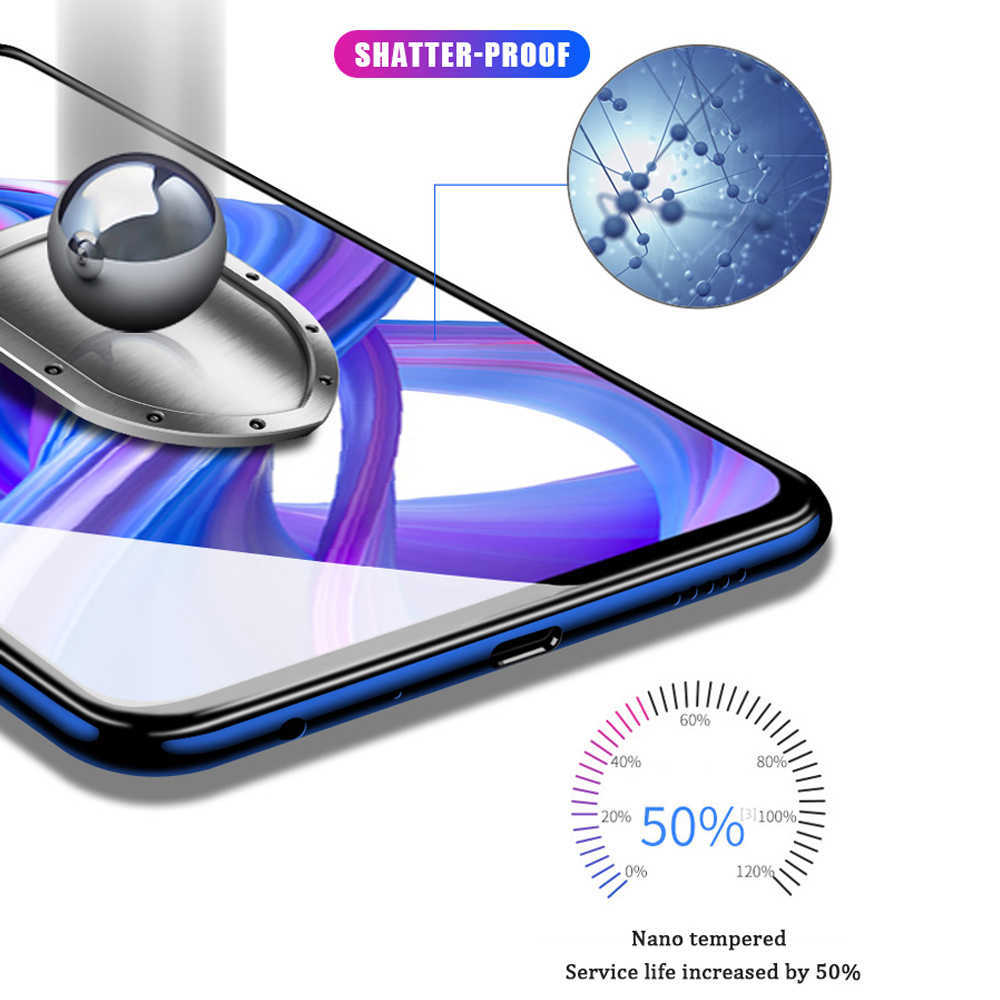 9h härdat glas för Huawei P smart z -telefonskärmskydd för Huawei P Smart Plus 2018 2019 Skydd på glas smartphone L230619