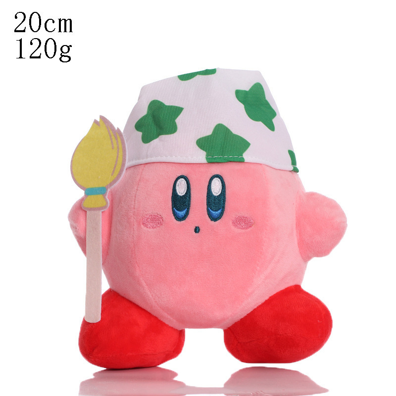 Lindos juguetes de peluche de animales de peluche Kirby The Star Dolls Boys Animation Around Gift Dolls Accesorios para el hogar Niños Regalos de Navidad 6 estilos 22 cm