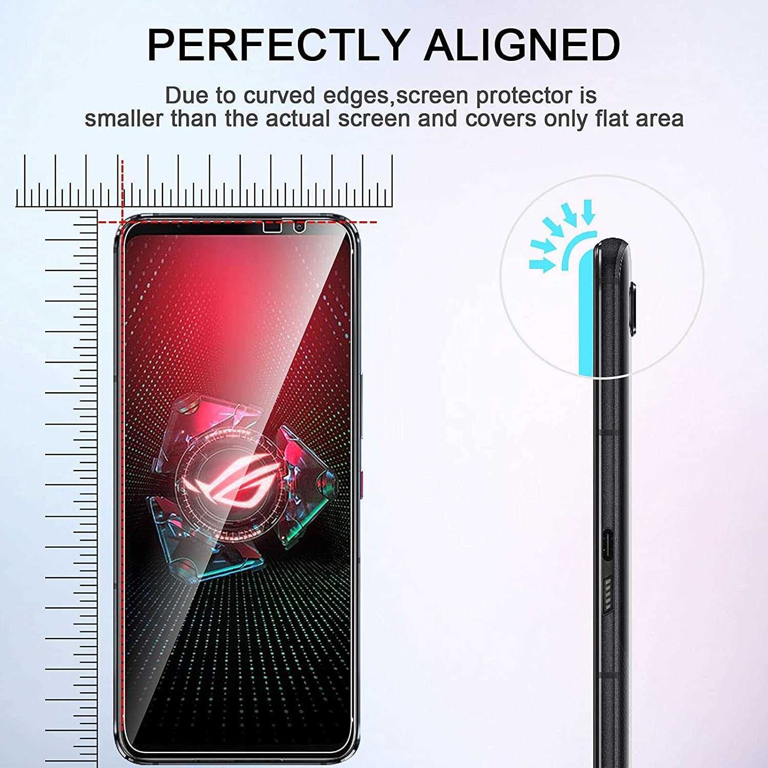 Tempered Glass For Asus Rog Phone 6 Pro Screen Protector Protective film For Asus Rog Phone6 5 5S 3 3S II 7 Couqe Funda Glass L230619