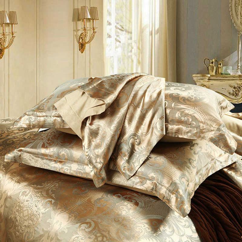 Satin Euro Bettwäsche Twin Queen King Size Bettwäsche Set Luxus Bettbezug Set Nordic Bettdecke Doppelbett Set für Heimkomfort L230704