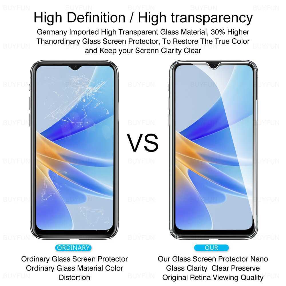 For Oppo A17 A57 A77 5g 9H Tempered Glass For Oppoa17 Oppoa57 Oppoa77 Screen Protector A 17 57 77 Safety Mobile Phone Film L230619