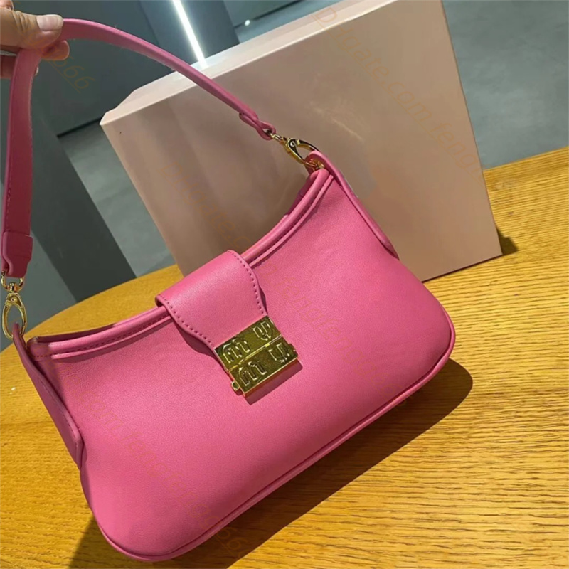 Wholesale Genuine leather bag Top designer Underarm bag woman Luxury Shoulders bag Solid color Handbag lady buckle Evening Bags clutch totes hobo purses wallet