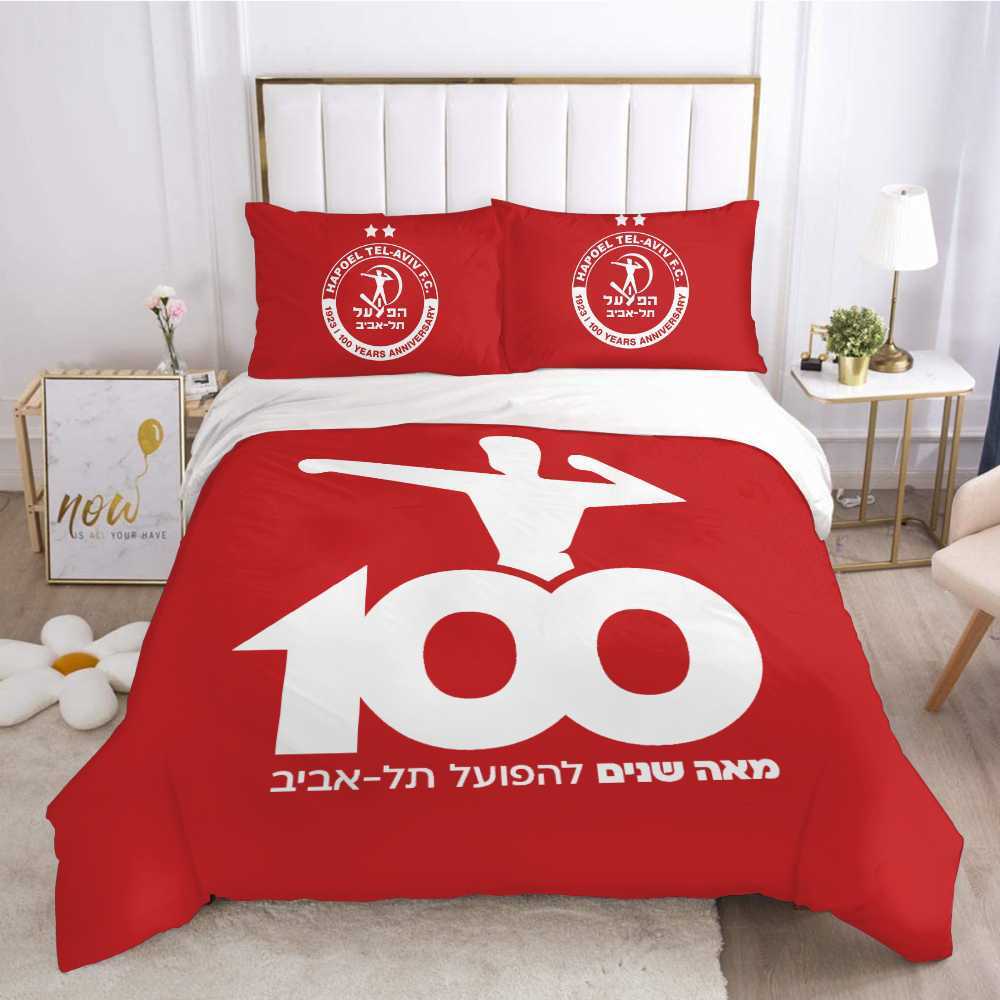 3D imprimé Hapoel Tel Aviv ensemble de literie housse de couette chambre couette simple double King Size housse de couette Textile de maison 2/3 pièces L230704