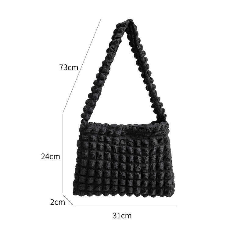 2022 New Plicated Womens Bag Foamflower Ladies Shoulder Bag Korean Designer Hobos Small Women Handbags Whole Sale L230704