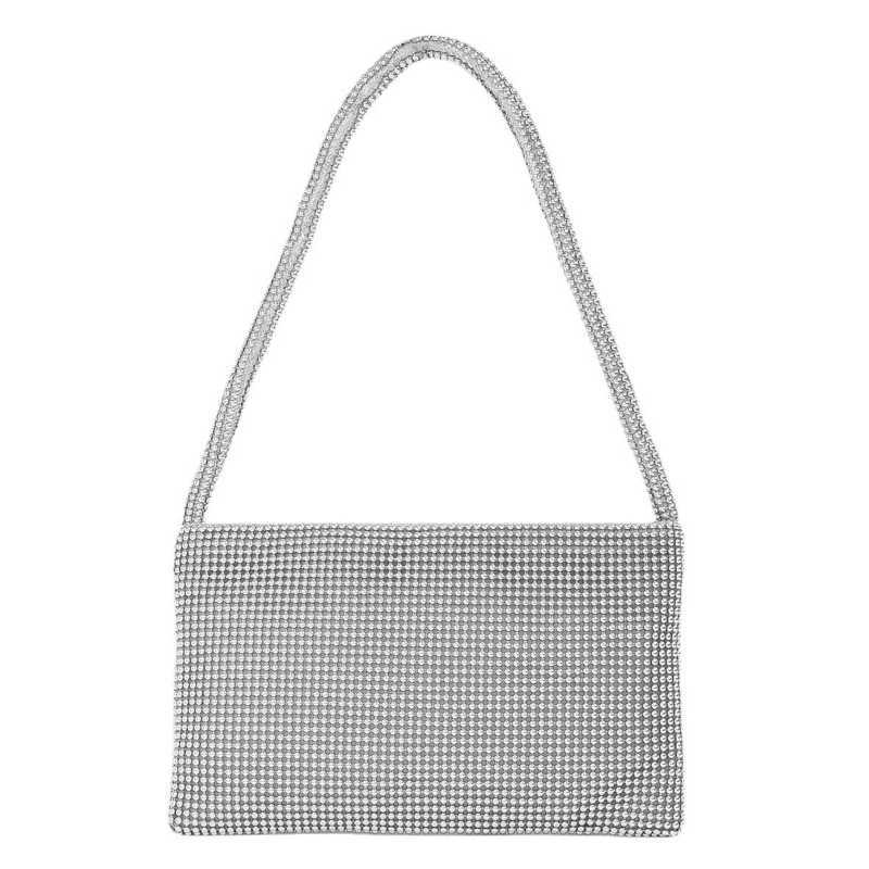 Belle paillettes sous les bras sac à bandoulière en aluminium perle sac à main pochette Bling sac de soirée sac à main cadeau pour anniversaire L230704