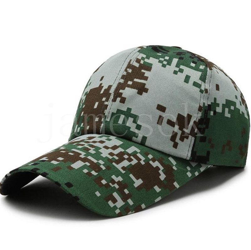 Men Outdoor Adjustable Jungle Cap Hiking Hunting Camping Sports Cap Military Army Camo Camouflage Baseball Caps de540