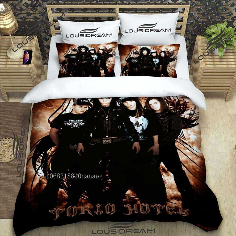 Band Tokio Hotel All Season Twin Bedding Set Comforter Set Bed Duvet Cover Double King Comforter Cover Home Textile L230704