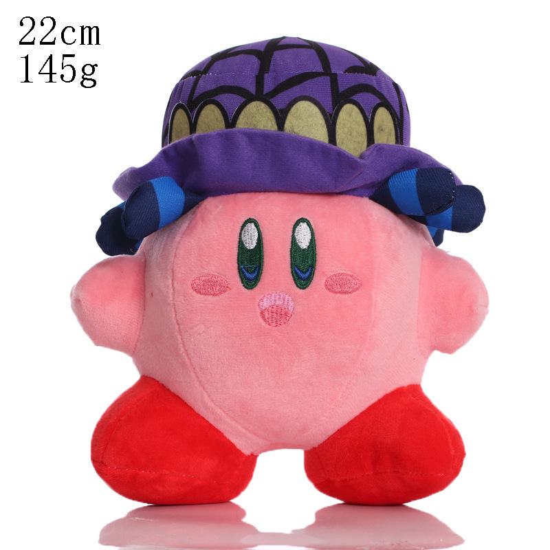 Lindos juguetes de peluche de animales de peluche Kirby The Star Dolls Boys Animation Around Gift Dolls Accesorios para el hogar Niños Regalos de Navidad 6 estilos 22 cm