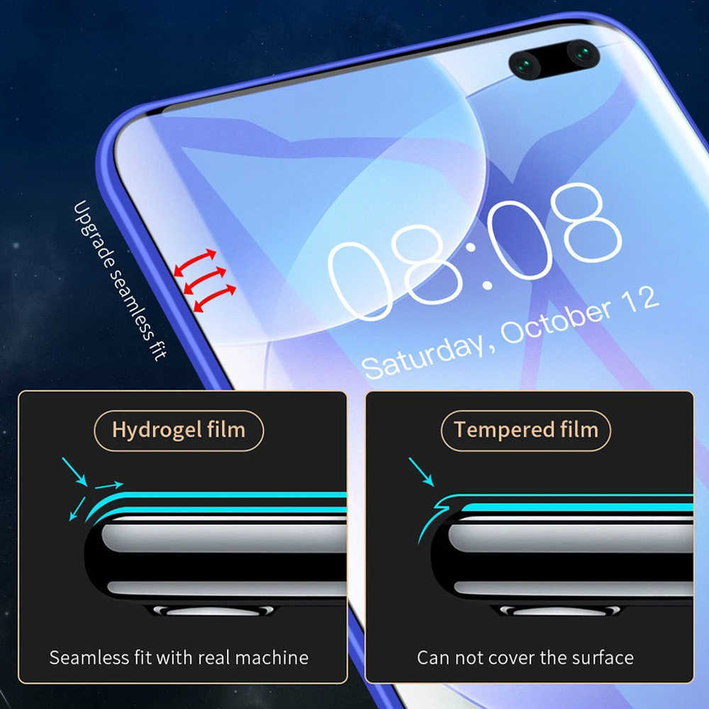 5-1 pièces film hydrogel souple à couverture complète pour huawei p smart plus 2018 pro 2019 Z S 2021 2020 film de protection d'écran de téléphone pas de verre L230619