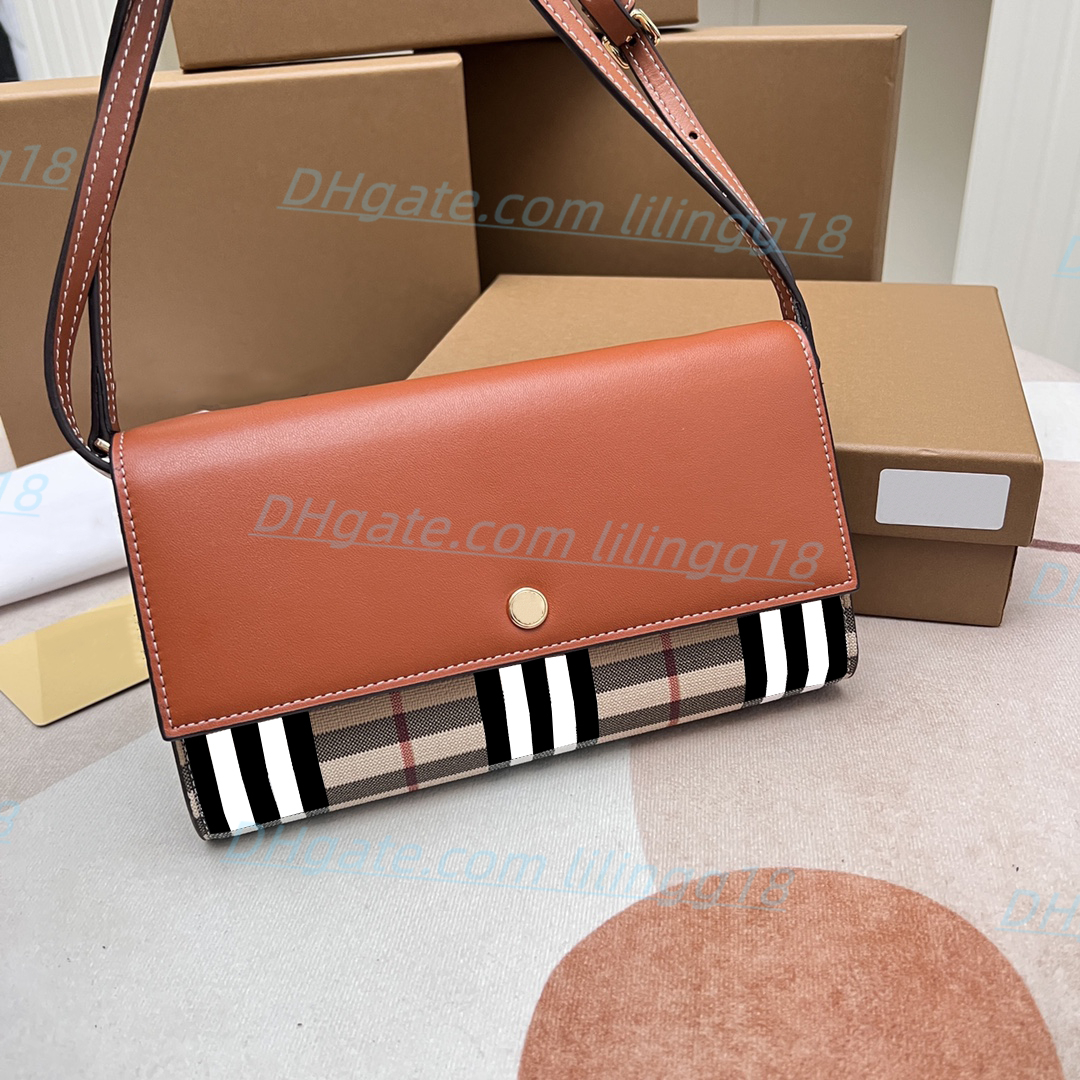 Bolsos de diseñador superior Bolsos de hombro Bolsos de moda Bolso cruzado Mujeres Bolso clásico de lujo Vintage Bolsos de embrague de cuero genuino Pochette patrón de cuadros billetera