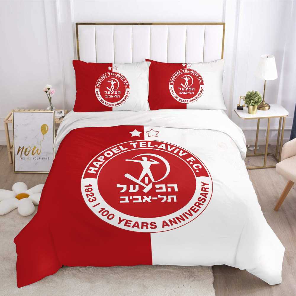 3D Printed Hapoel Tel Aviv Bedding Set Duvet Cover Bedroom Comforter Single Twin King Size Quilt Cover Home Textile 2/L230704