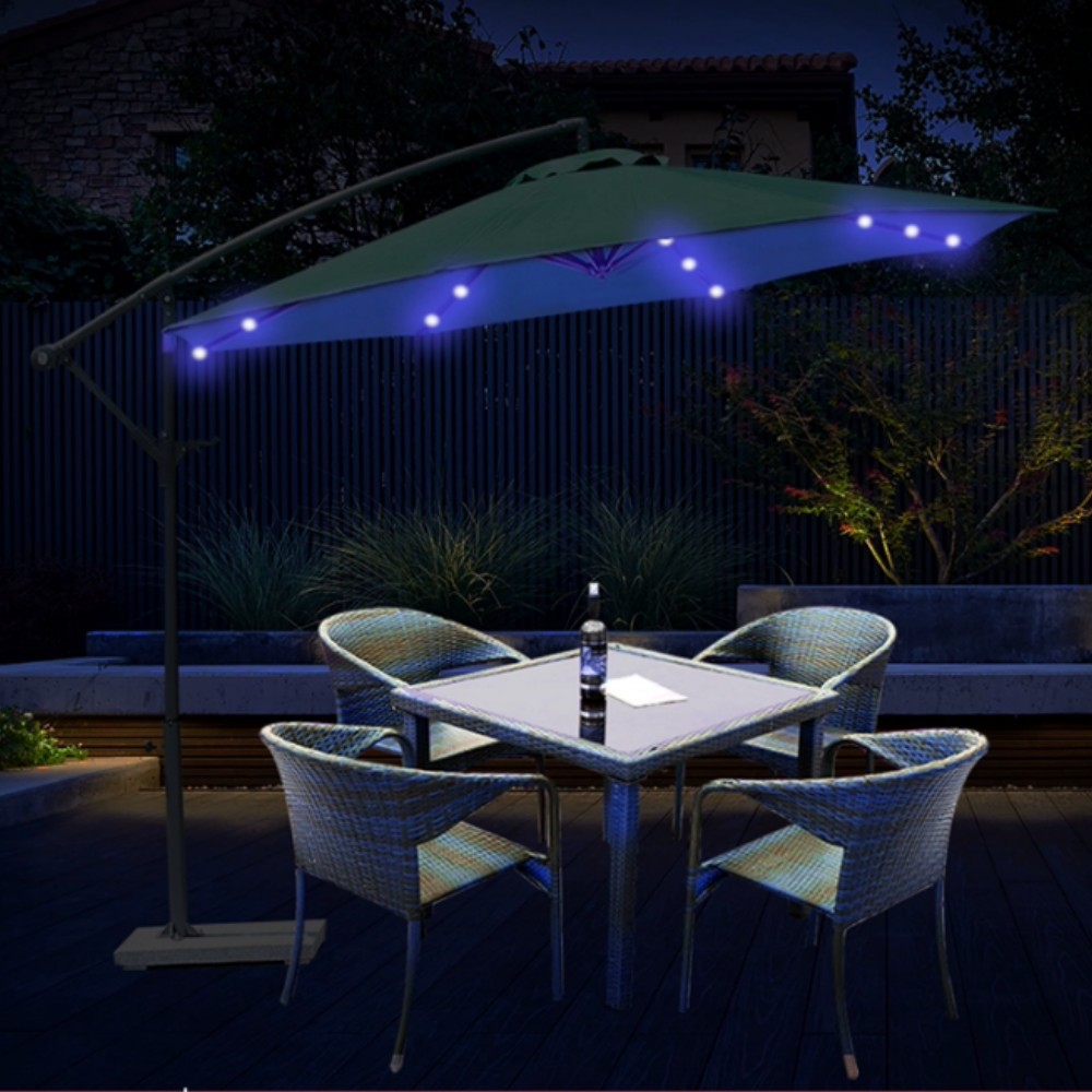 Solar String Light 104 LED Guarda-chuva de jardim 8 modos Lâmpada decorativa LED à prova d'água para decoração ao ar livre