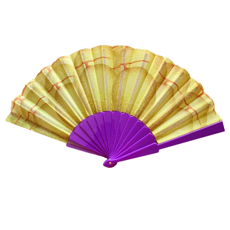 43 * 23cm pastèque pliant fan de fruits de fruits artisanat artisanat de scène fans de danse