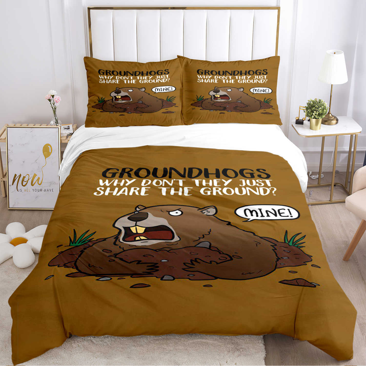 Capybara Club Anime Bettbezug, Kawaii Tröster, Bettwäsche-Set, weicher Bettbezug und Bezüge für Teenager, Einzel-/Doppelbett/Queen/King-Size-Bett