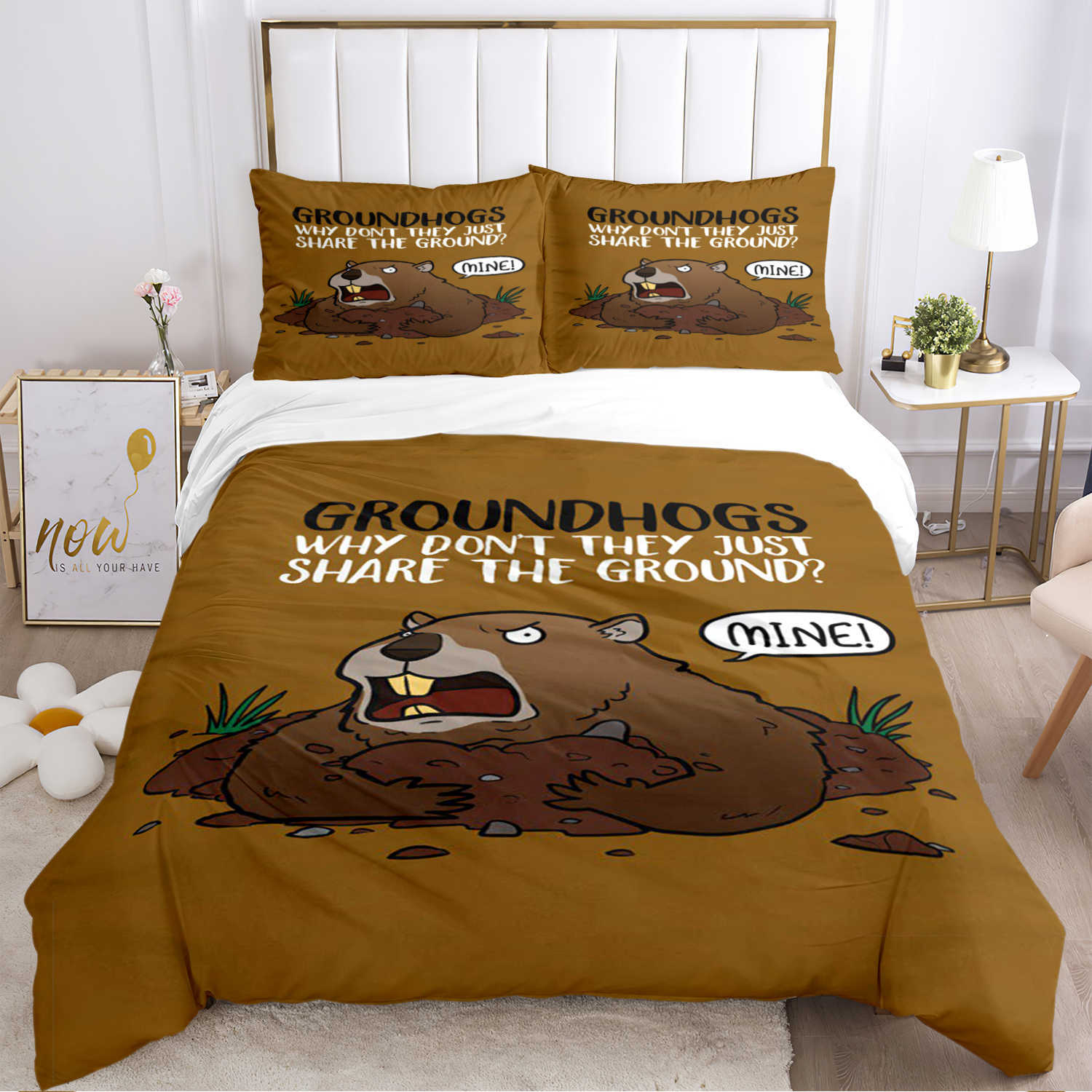 Capybara club anime housse de couette Kawaii couette ensemble de literie housse de couette douce et étuis pour adolescents simple/Double/reine/roi