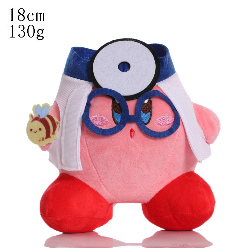 Jouets en peluche mignons en peluche Kirby The Star Dolls Animation pour garçons autour de poupées cadeaux Accessoires pour la maison Cadeaux de Noël pour enfants 6 styles 18-22cm