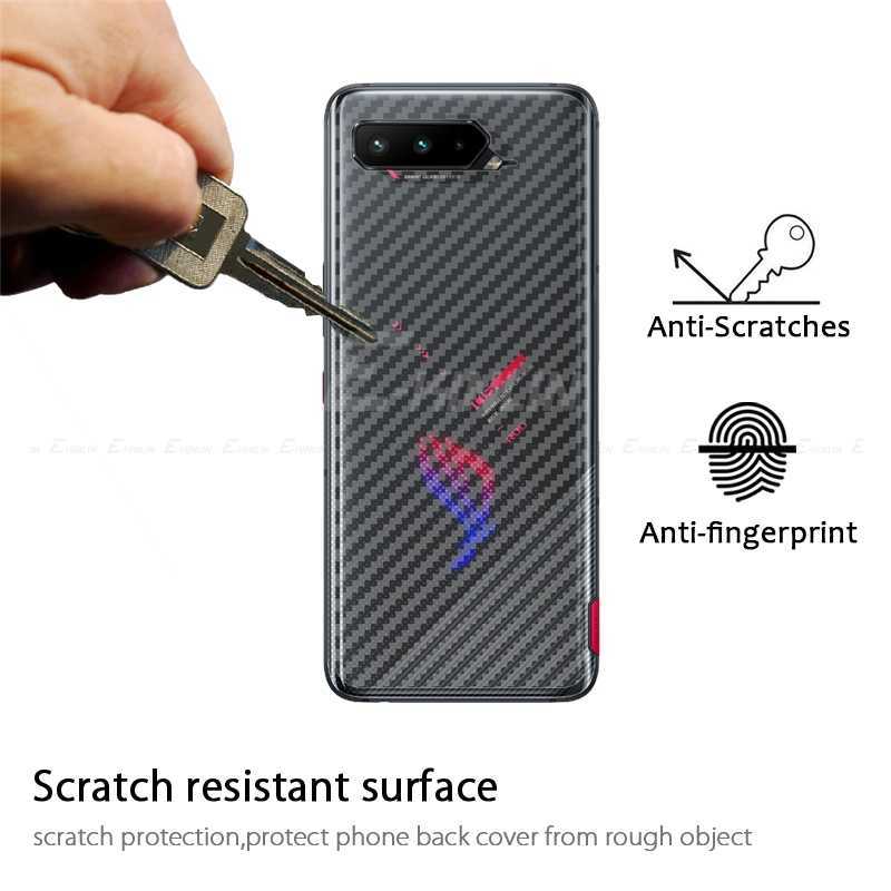 Clear Soft Carbon Fiber Guard Back Film For Asus ZenFone ROG Phone 7 6D Ultimate 6 3 5 5s Pro Rear Screen Protector L230619