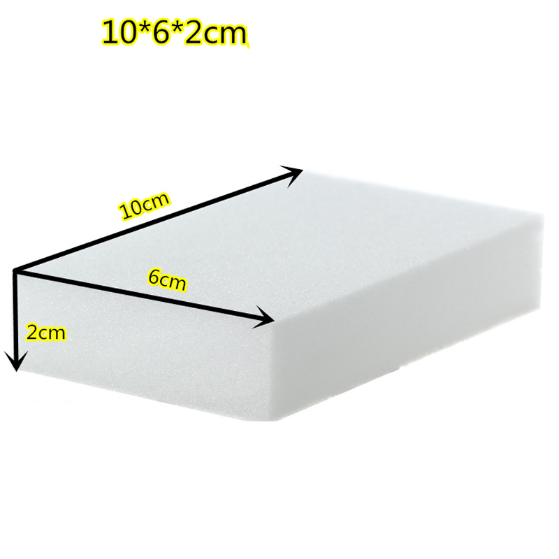 500 stks/partij Witte Melamine Spons Gum Multifunctionele Spons Zonder Verpakking Zak Huishoudelijke Schoonmaakmiddelen